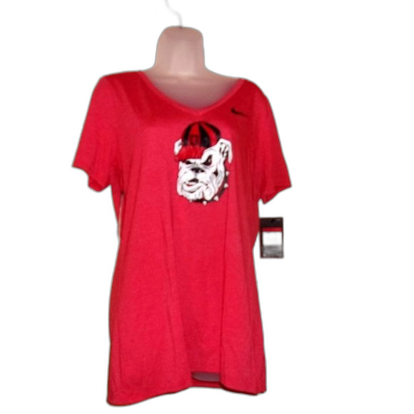 Nike Womens Large Georgia Logo T-Shirt NWT - Picture 1 of 6
